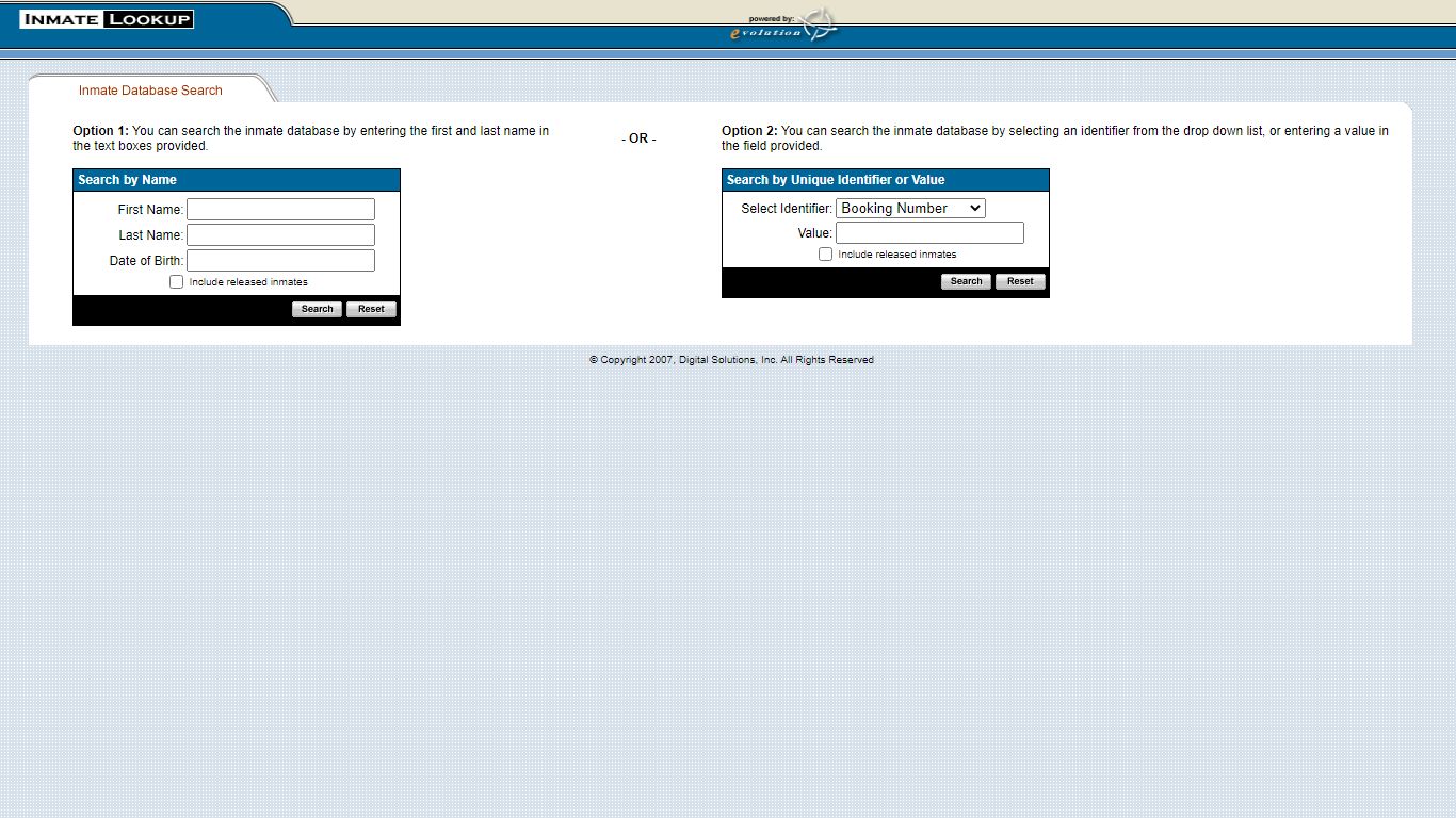 Inmate Lookup Tool